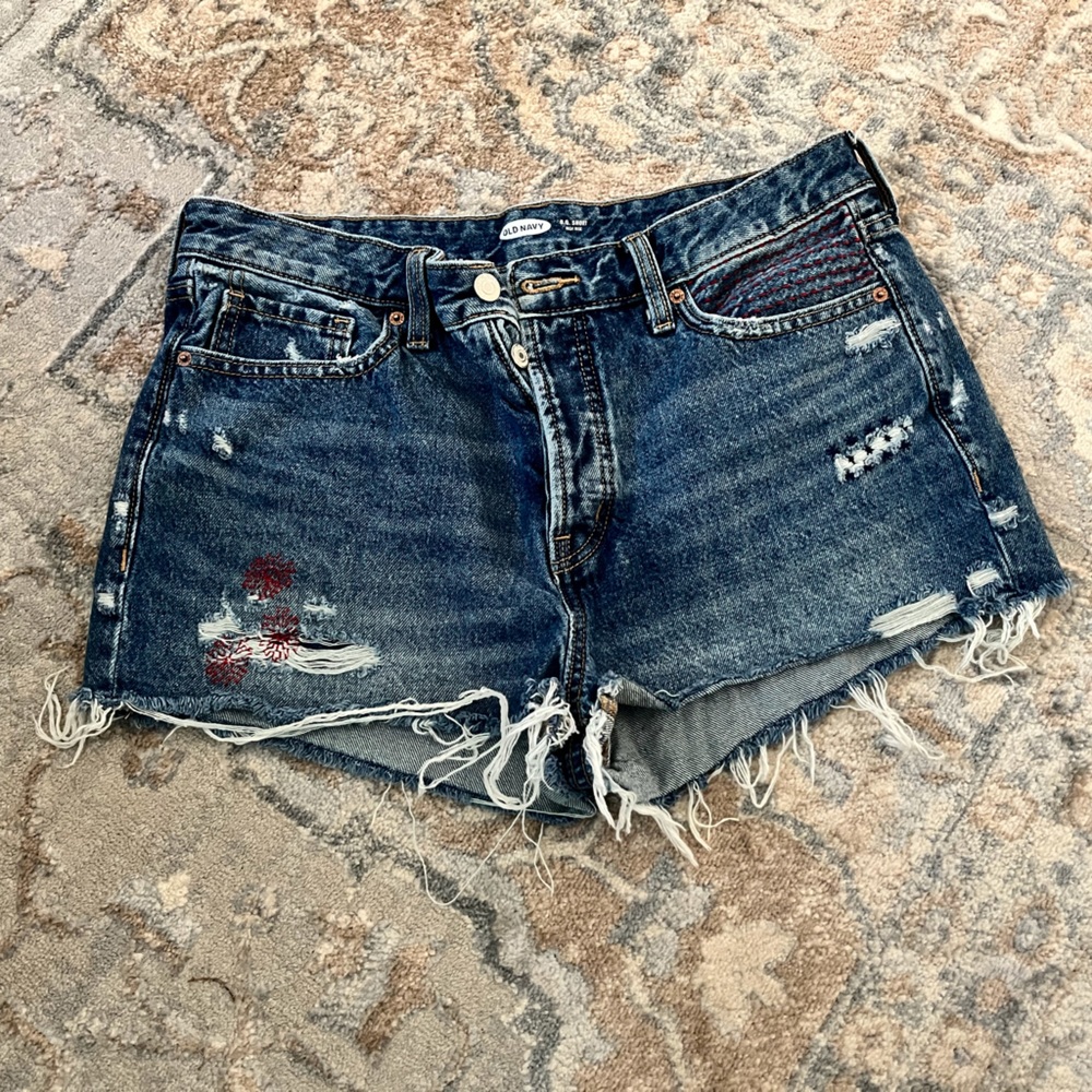 Old Navy OG high waist patriotic shorts 12